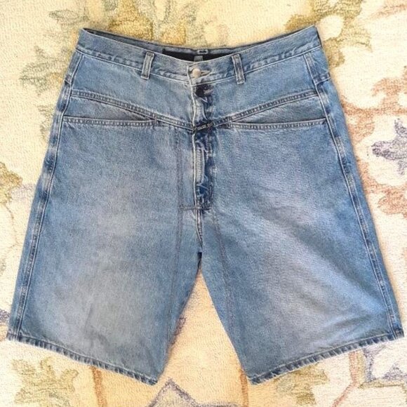 Vintage Marithe Francois Girbaud Jean Shorts Mens Size 34 Inseam 12 Distressed
